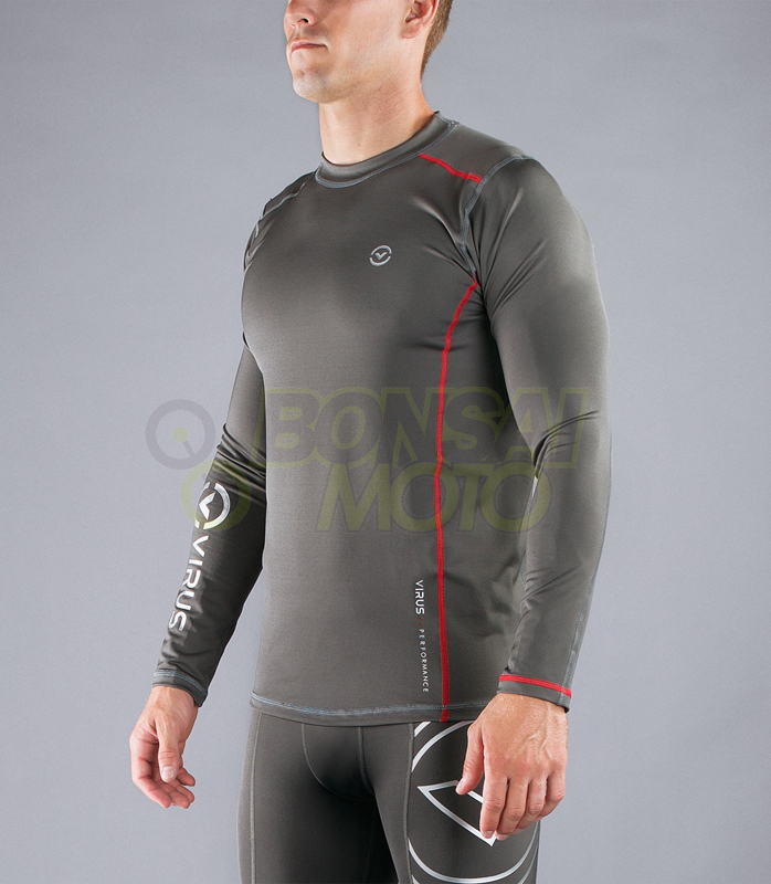 ファンクショナル ロングスリーブフィンガーホール付(SiO10)　VIRUS メンズ　Stay Warm 暖速乾