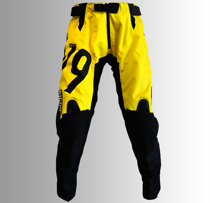 ”V9”パンツ Yellow オフロードウェア Ricoo(リクー)