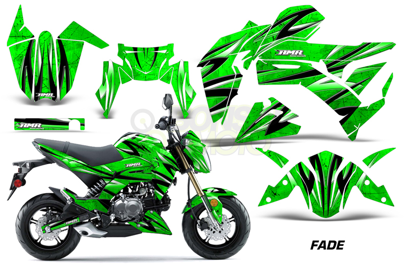 Kawasaki Z125 Sport Bike Graphic Kit (17)　AMRデカール コンプリートキット