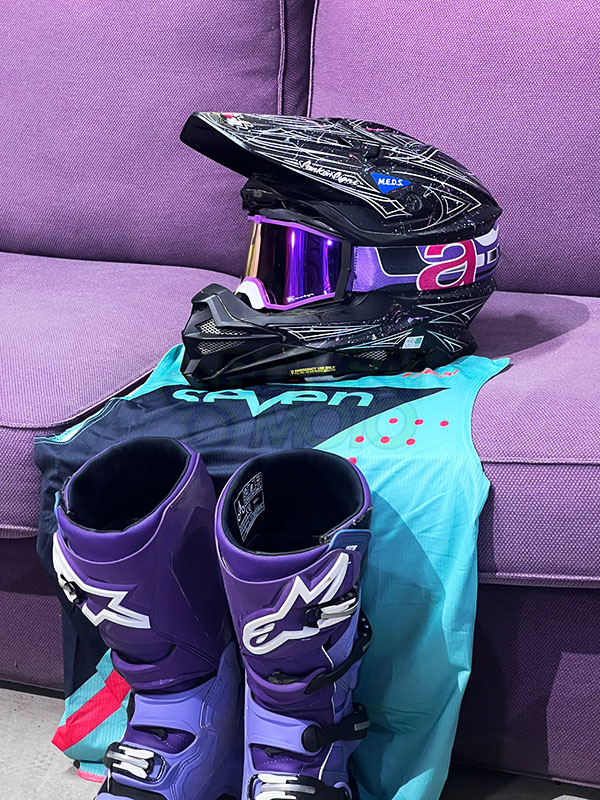 8K トップ ゴーグル [ユーロフィット] パープルミラーシングルレンズ