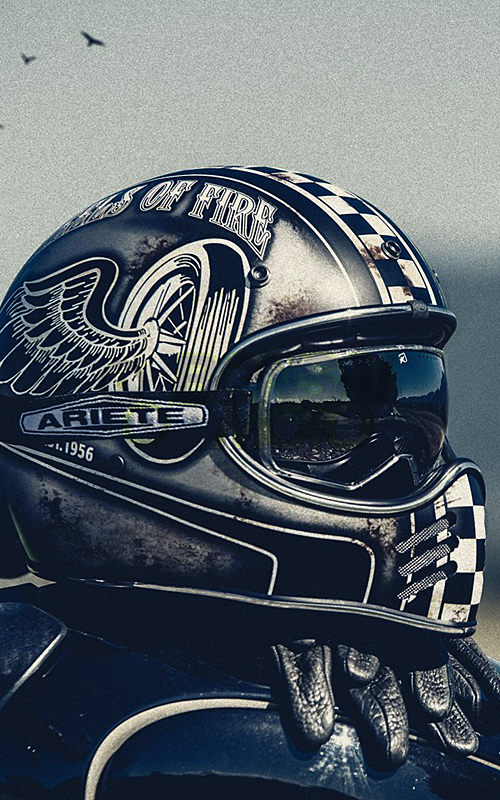 フェザー レトロゴーグル Brown/Khaki ミラーレンズ ariete(アリエテ)