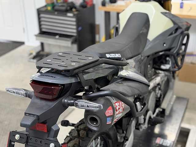 DR-Z4S　ラックレスラゲッジサポート　リアラックコンボ　アウトバックモーターテック