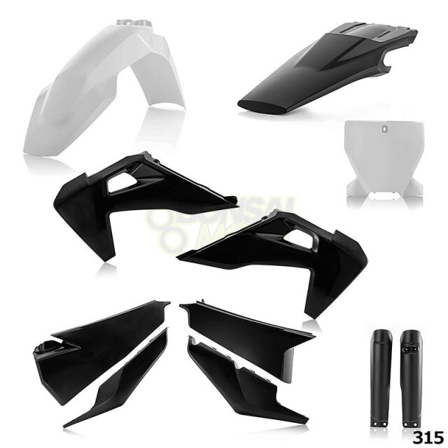 YZ125,YZ250アチェルビス外装 新品 ACERBIS] アチェルビス 外装キット(ブラック)YZ125/YZ250(15-21