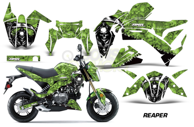 Kawasaki Z125 Sport Bike Graphic Kit (17) AMRデカール コンプリート