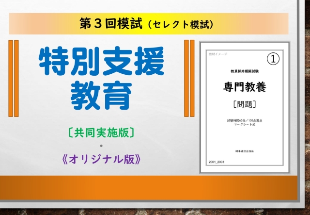 第３回模試＿専門教養［特別支援教育］