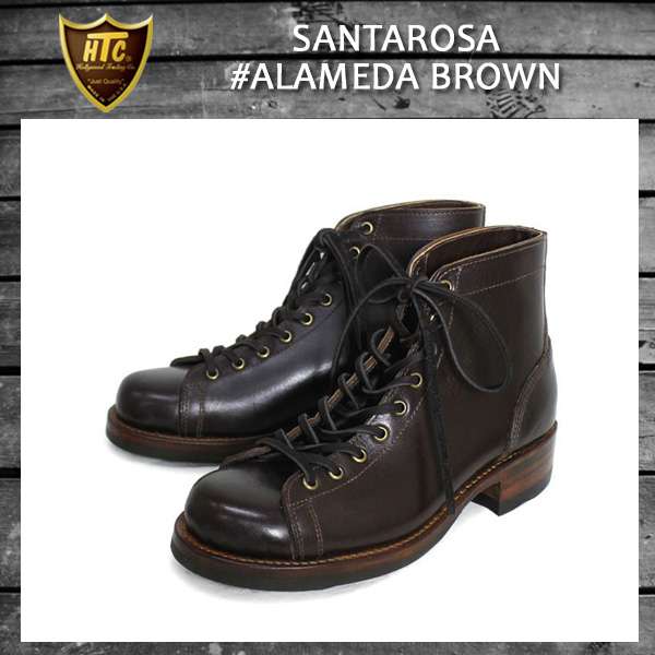 正規取扱 HTC(Hollywood Trading Company) SANTA ROSA(サンタローサ) #ALAMEDA LACE UP BOOTS(レースアップブーツ) BROWN ブラウン