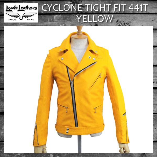 正規取扱店 Lewis Leathers(ルイスレザーズ)　No.441T　CYCLONE TIGHT FIT(サイクロン タイトフィット) YELLOW イエロー