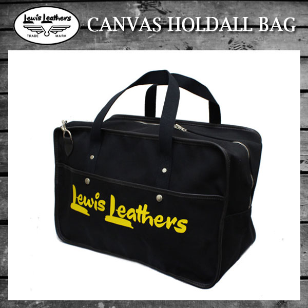 正規取扱店 Lewis Leathers(ルイスレザー) CANVAS HOLDALL BAG(キャンバスホールドオールバッグ) BLACK ブラック
