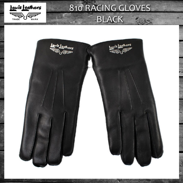 正規取扱店 Lewis Leathers(ルイスレザー)　810　RACING GLOVES レーシンググローブ BLACK ブラック