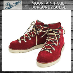DANNER(ダナー) THREE WOOD別注 MOUNTAIN TRAIL マウンテントレイル BURGUNDY SUEDE バーガンディースエードブーツ(ワインレッド)
