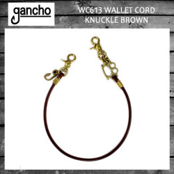 正規取扱 gancho(ガンチョ)WC613 WALLET CORD KNUCKLE ウォレットコード ナックル ブラウン