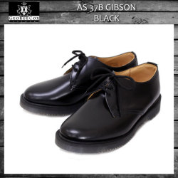 正規取扱店 George Cox (ジョージコックス) AS 37B エアクッションソール スチール無し ギブソン BLACK LEATHER