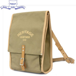 正規取扱店 HERITAGE LEATHER CO.(ヘリテージレザー) NO.8102 Campus Shoulder Bag Tan HL101