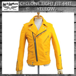 正規取扱店 Lewis Leathers(ルイスレザーズ)　No.441T　CYCLONE TIGHT FIT(サイクロン タイトフィット) YELLOW イエロー