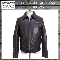 正規取扱店Lewis Leather(ルイスレザー) No.59 CORSAIR(コルセア) BROWN ブラウン