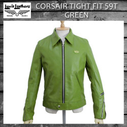 正規取扱店 Lewis Leather(ルイスレザー) No.59T CORSAIR TIGHT FIT(コルセア タイトフィット) GREEN グリーン