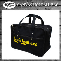 正規取扱店 Lewis Leathers(ルイスレザー) CANVAS HOLDALL BAG(キャンバスホールドオールバッグ) BLACK ブラック