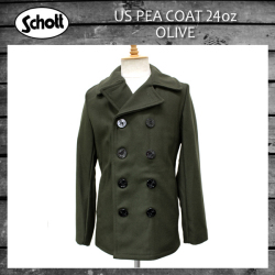 正規取扱店 SCHOTT(ショット) US PEA COAT 24oz(USピーコート 24オンス) OLIVE オリーブ