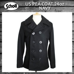 正規取扱 SCHOTT(ショット) US PEA COAT 24oz(USピーコート 24オンス) ネイビー