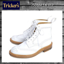 正規取扱店 Tricker's トリッカーズ 2508M COUNTRY BROGUE(カントリーブローグ) ダブルレザーソール ホワイトアニリンカーフ TK012