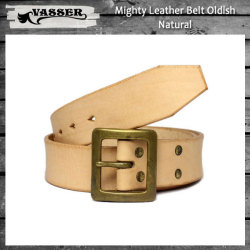 VASSER（バッサー）Mighty Leather Belt Oldish Natural(マイティーレザーベルト オールディッシュナチュラル)