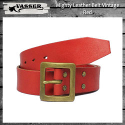 VASSER（バッサー）Mighty Leather Belt Vintage Red(マイティーレザーベルト ビンテージレッド)