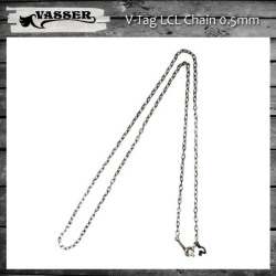 正規取扱 VASSER（バッサー） V-Tag LCL Chain 0.5mm(VタグLCLチェーン 線径0.5mm)45cm、50cm