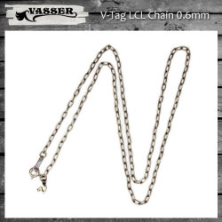 VASSER（バッサー） V-Tag LCL Chain 0.6mm(VタグLCLチェーン 線径0.6mm)45cm、50cm