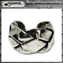 正規取扱 VASSER（バッサー）Vintage Woven Pinkie Ring/Toe Ring(ビンテージウーブンピンキーリング/トゥリング)