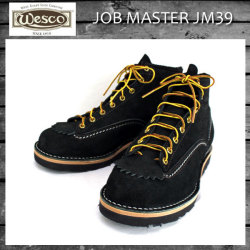 正規ディーラー Wescoウエスコ Jobmasterジョブマスター ブラックラフアウト, Lace to Toe, 6height,#4014sole JM39