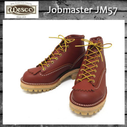 正規 Wescoウエスコ Jobmasterジョブマスター RedWood Leather，Lace to Toe，6height，#100HoneySole，Boss Toe JM57