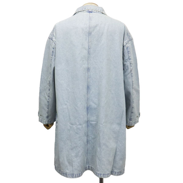 USA製　リーバイス　デニムロングコート　コーデュロイ　ステンカラー　リサイズ 80's~ Levi's デニムロングコート S デカパッチ | Desert Snow Chiba