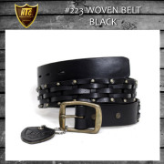 正規取扱店 HTC #223 WOVEN BELT ウーブンベルト BLACK ブラック