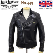 Lewis Leathers (ルイスレザー) No.445 SUPER MONZA HORSEHIDE (スーパーモンザ ホースハイド) ブラックレザー