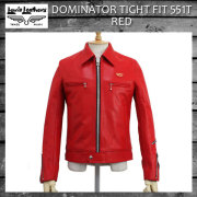 正規取扱店Lewis Leather(ルイスレザー) No.551T DOMINATOR TIGHT FIT(ドミネータータイトフィット) RED レッド