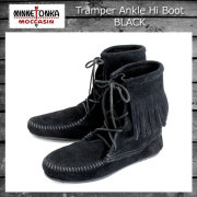 正規取扱店 MINNETONKA(ミネトンカ)Tramper Ankle Hi Boot(トランパー アンクルハイブーツ)#429 BLACK レディース MT023