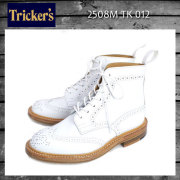 正規取扱店 Tricker's トリッカーズ 2508M COUNTRY BROGUE(カントリーブローグ) ダブルレザーソール ホワイトアニリンカーフ TK012