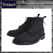 正規取扱店 Tricker's トリッカーズ 2508M COUNTRY BROGUE(カントリーブローグ) コマンドソール ブラックワキシー TK018