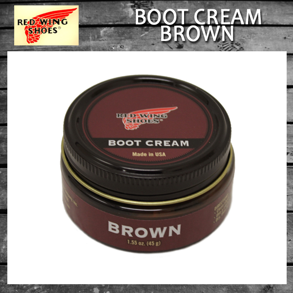正規取扱店 RED WING(レッドウィング) 97112 ブーツクリーム (ツヤ出し 保革クリーム) BROWN ブラウン