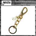 正規取扱 gancho(ガンチョ) KEY CHAIN キーチェーン022  ゴールド