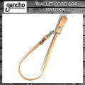 正規取扱 gancho(ガンチョ) WALLET CORD ウォレットコード604 ナチュラルレザー