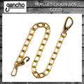 正規取扱 gancho(ガンチョ) WALLET CHAIN ウォレットチェーン605  ゴールド