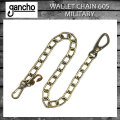 正規取扱 gancho(ガンチョ) WALLET CHAIN ウォレットチェーン605  ミリタリー