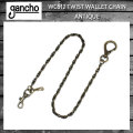 正規取扱 gancho(ガンチョ) WC612 TWIST WALLET CHAIN ツイストウォレットチェーン　アンティーク