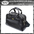 正規取扱店 Lewis Leathers(ルイスレザー) LEATHER BOSTON BAG(レザーボストンバッグ) BLACK ブラック typeB