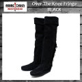 正規取扱店 MINNETONKA(ミネトンカ) Over The Knee Fringe Boots(オーバーニーフリンジブーツ) #1690 BLACK レディース MT226