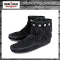 正規取扱店 MINNETONKA(ミネトンカ)Double Fringe Side Zip Boot(ダブルフリンジ サイドジップブーツ)#699 BLACK レディース MT017