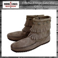 正規取扱店 MINNETONKA(ミネトンカ)Double Fringe Side Zip Boot(ダブルフリンジ サイドジップブーツ)#691T GREY レディース MT020