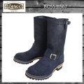 Wescoウエスコ 正規 Boss Navy Rough Out ネイビーラフアウト,11height,#100sole,Nickel Roller Buckles, BS67