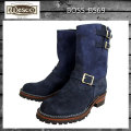 Wesco ウエスコ 正規ディーラー Boss ボス Navy Rough Out ネイビーラフアウト,9height,#100sole,2straps,Brass Bucles BS69
